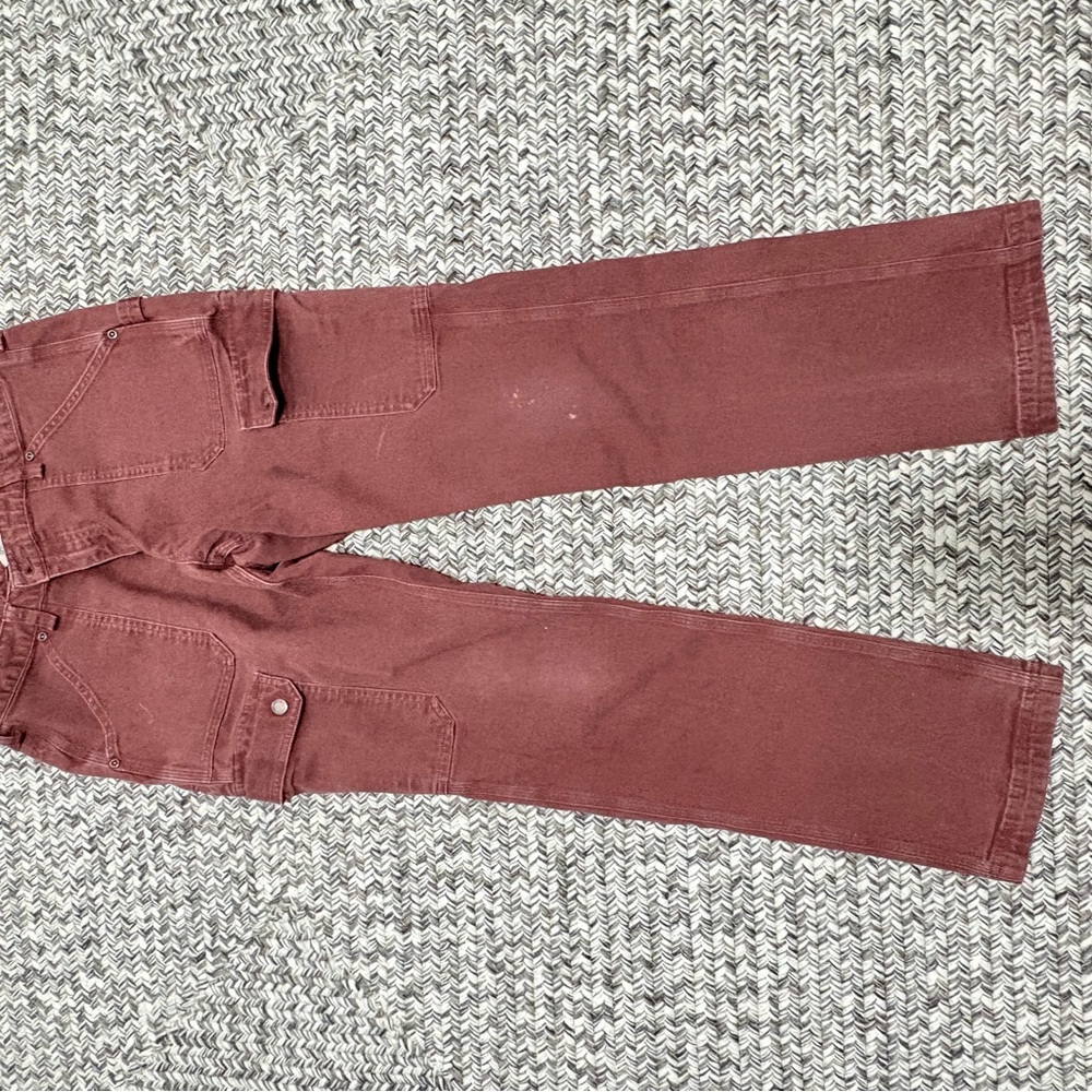 Duluth Trading Co Brick Red Cargo Pants
